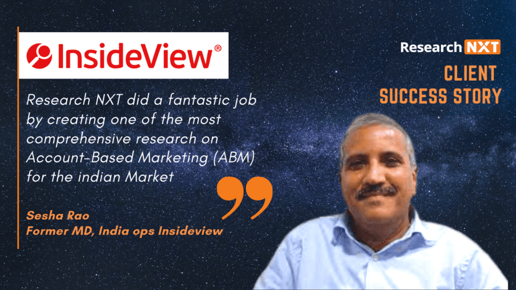 Sesha Rao, former MD of India operations at InsideView, on the ABM Best Practices Report: India, 2018